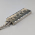 1977 British pure silver jubilee ingot pendant, 39.1g, with pure silver necklace, EJLd
